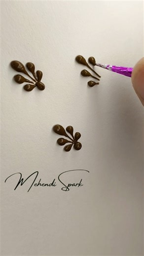 Henna Tear Drop Tutorial | Easy Mehndi Basic for Beginners | #mehndi #henna #shorts