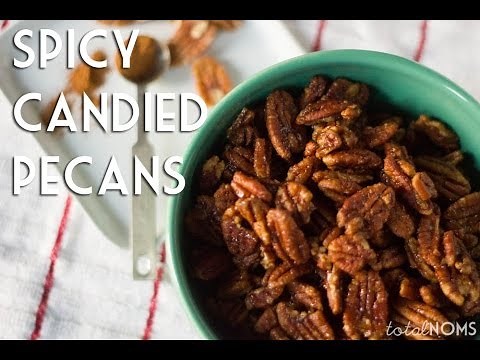 Spicy Candied Pecans Recipe | Holiday Gift Idea | Total Noms