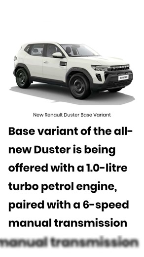 New Renault Duster Base Variant 😱 1.0L Turbo Engine | Budget SUV King 2026