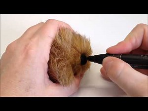 Giving a Nice Finish to Hand Stitched Teddy Bear Noses