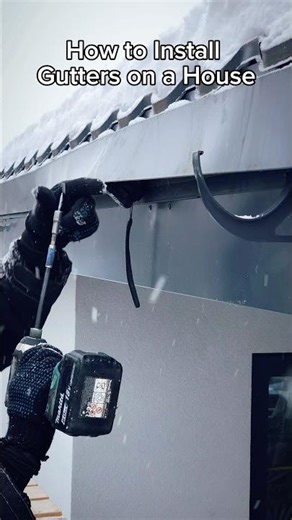 How to Install Gutters on a House