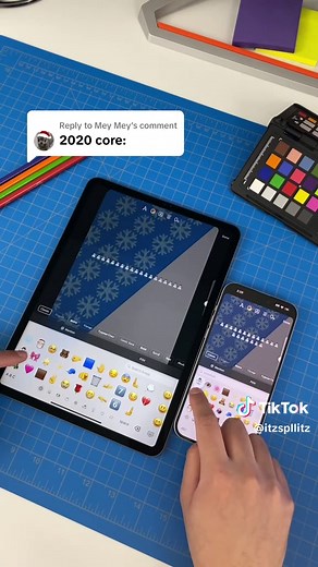 Double Snowflake vs Snowman Emoji Tutorial