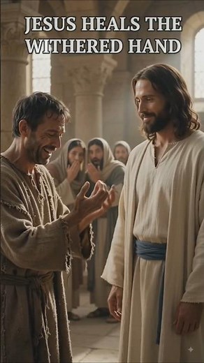 Jesus Heals the Withered Hand | A Miracle of Restoration ✨🙌 #JesusHeals #BibleStory #jesus