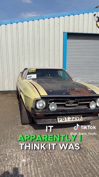 Tree-Damaged 1972 Ford Mustang Auction Result