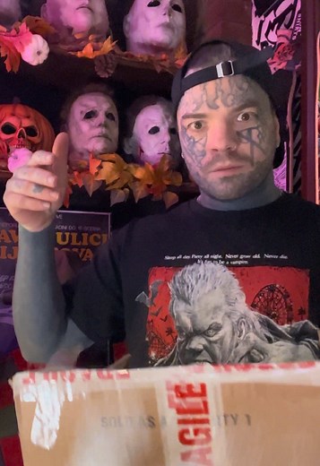 Unboxing a Michael Myers Mask for Halloween Collection