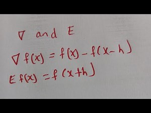 The prove of relationship between shift operator and backward difference operator