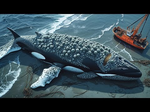 Emotional Ocean Rescue: Saving an Orca Entangled in Nets and Covered in Barnacles from Head to Tail