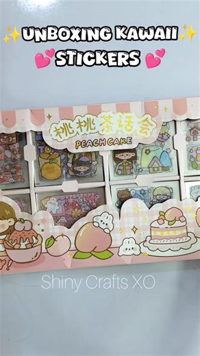 Unboxing kawaii stickers✨💕#trending#unboxing#asmr#sticker#kawaii#cute#diy#fyp#purple#pink