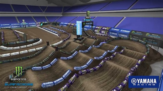 Yamaha Animated Track Map - Detroit 2026 | News | Monster Energy AMA Supercross