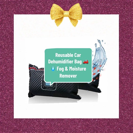 Reusable Car Dehumidifier Bag 🚗💧 Fog & Moisture Remover Keeps your car windows clear and interior dry. Reusable, mess-free and perfect for winter condensation and damp smells. #tiktokmademebuyit #endofyeardeals #boxingdaysteals #cardehumidifier #humidifier