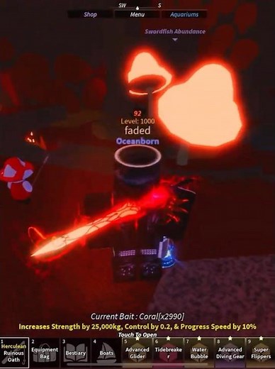 ruinous oath rod showcase in fisch :D