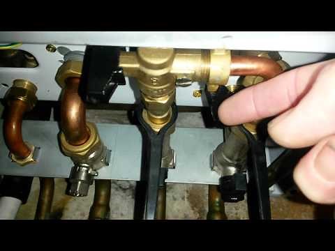 Top up a Potterton combi using the integral filling loop.