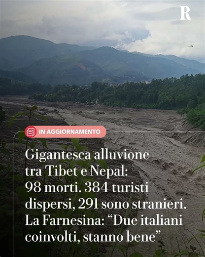 Disastro al confine tra Tibet e Nepal