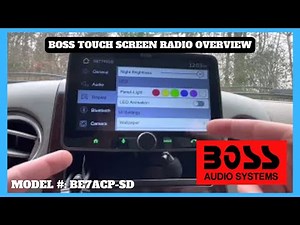 Boss Audio Touch Screen Radio Overview
