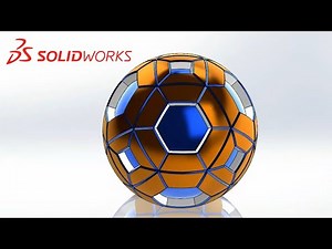 Solidworks, Spherical Pattern of Square and Hexagon
