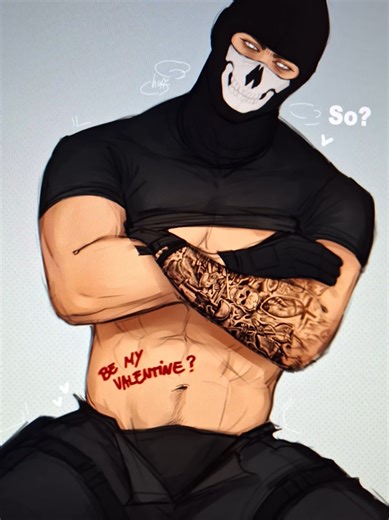 ignore my shaky hands pls😭😭 #callofduty #simonghostriley #mw2 #ghostcod #drawing