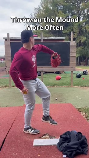 More Consistent Mound Throwing Throwing your plyo drills on the mound is such a great tool for being exposed to your “office” more frequently. If you only get on a mound a couple times a week for a few weeks before your season, how are you supposed to be comfortable on the mound when you pitch in the game? How are you supposed to improve the way you throw on the mound if you’re never on it in the first place? What does throwing your plyos on the mound do? ✅ Gets you familiar with the slope much 