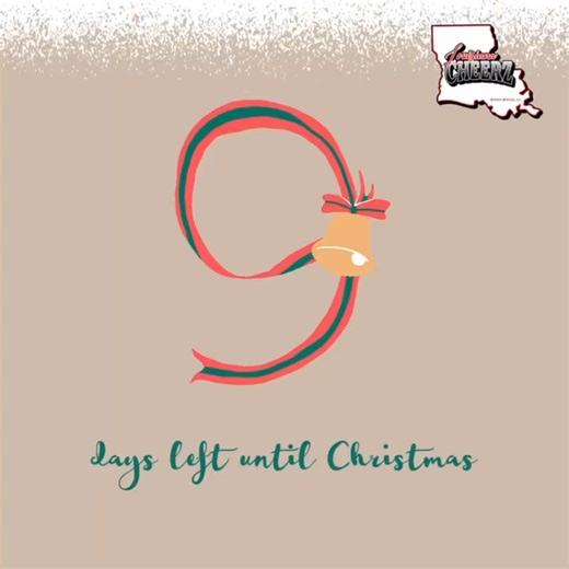 Louisiana Cheerz on Instagram: "9️⃣ DAYS UNTIL CHRISTMAS! 🎅✨ Time to jingle all the way!"