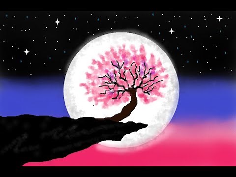 Como dibujar paisajes con la aplicación Paint 3D, "Árbol del amor"