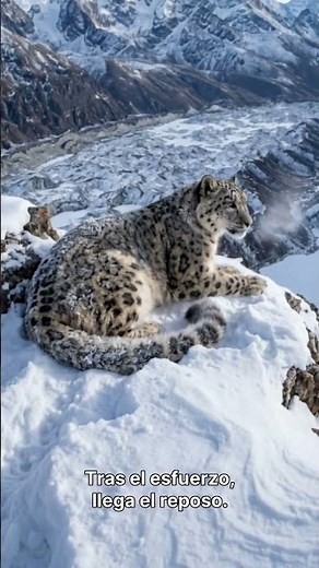 🐆 Sigilo en la nieve: el huidizo leopardo de las nieves