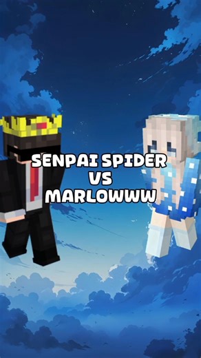 @SenpaiSpider Vs @Marlowww .. #minecraft #trending #shorts