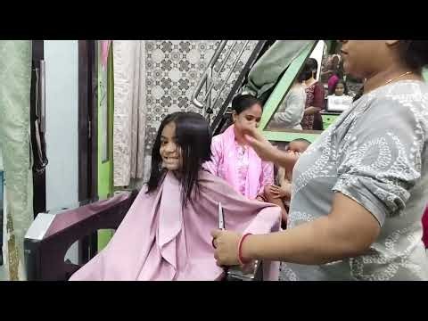#Rain time school girls haircut ❤‍🔥💓