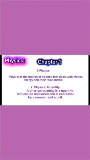 "Class 9 Physics | Unit 1 Important Definitions 🔑"#Class9Physics #PhysicsDefinitions #Unit1Physics