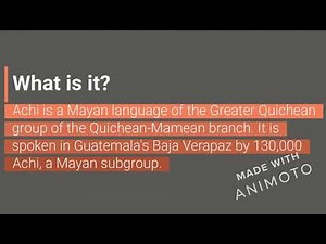 ACHI LANGUAGE