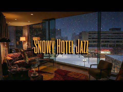 Vintage 1960s Jazz at a Snowy City Hotel ❄️🎷 | Midnight Noir Jazz