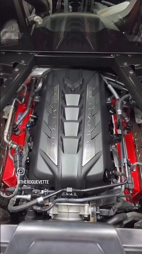 C8 Corvette engine bay detail