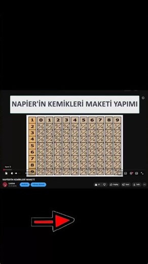 Napier'in Kemikleri Maketi #napier #ödev #project