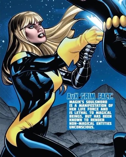 Black widow takes Magik from behind