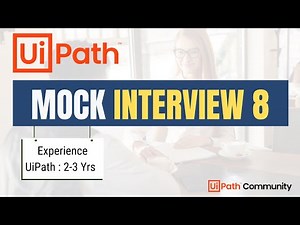 🔴 8. UiPath Mock Interview | 2 -3 Yrs | LIVE | UiPath Interview Questions and Answers | Beginners