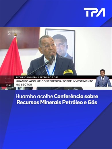 Huambo acolhe Conferência sobre Recursos Minerais, Petróleo e Gás A província do Huambo acolhe a conferência sobre investimentos no sector mineiro, petróleo e gás. O fórum decorre em alusão ao dia do trabalhador mineiro, onde foram criados vários projectos do sector, como a construção de fábricas de fertilizantes, a produção de ferro ebmanganês, e o polo de desenvolvimento das rochas ornamentais. | Televisão Pública de Angola - TPA "Oficial"