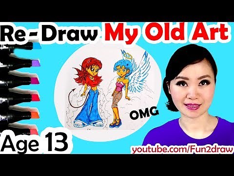 Re - Draw My Old Art | New Art vs Old Art! | Fun Art Challenge | Fun2Create Game