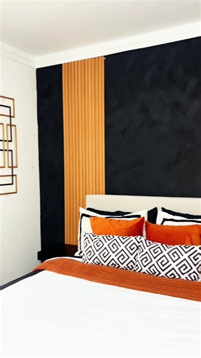 Bedroom Reveal: Black Accent Wall & Gold Decor Refresh