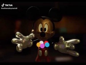 Mickey turn to photo negative mickey