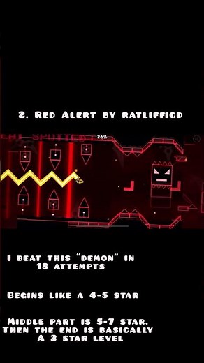 Top 3 easiest gd DEMONS for beginners #geometrydash #gaming #fyp