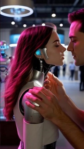 Ultra-Realistic Robot Girl at Robo Expo | Human Touches Android Face in 4K Cinematic