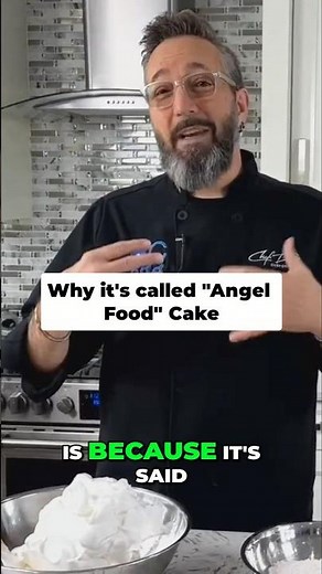 Angel Food Cake: Light Airy and Heavenly! #cake #chefdez #angelfoodcake #angels #baking #bakingtips