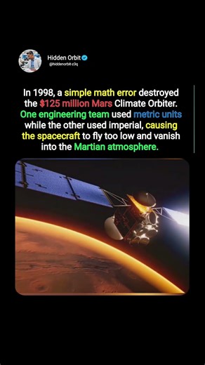 Mars climate orbiter failure🛰🌌