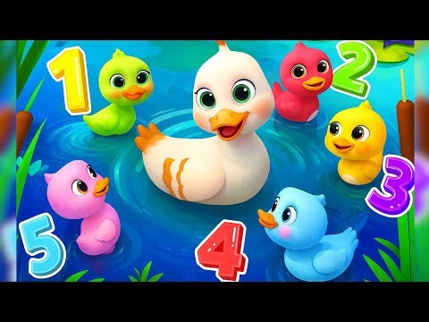 Five little ducks went out one day | Counting Song for Toddlers learning | english rhymes for babies