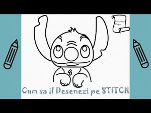 Cum Sa il Desenezi pe STITCH | Deseneaza Singur | Invata Usor sa Desenezi