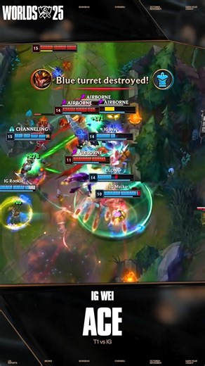 LoL Esports on Instagram: "IG shows T1 the ACE CARD 🔥 Match: T1 vs IG #Worlds2025 Play-In Stage #leagueoflegends #lolesports"