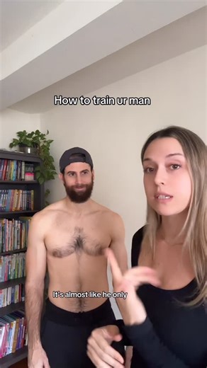 ashley on Instagram: "How to train your man #101. Let me know if u guys want this in the firm of an online course. 👩🏼‍🏫 • • • #husband #relationshiphumor #couplehumor #marriage"