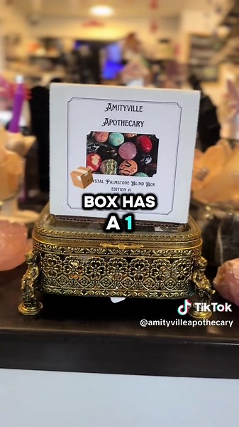 Crystal Palm Stone Blind Box with Rare Covellite