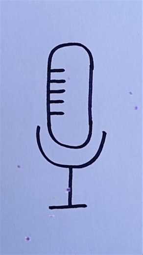 How to Draw a Cute Retro Microphone 🎙️✨#DrawingTutorial #RetroMicrophone #EasyDrawing #DoodleArt