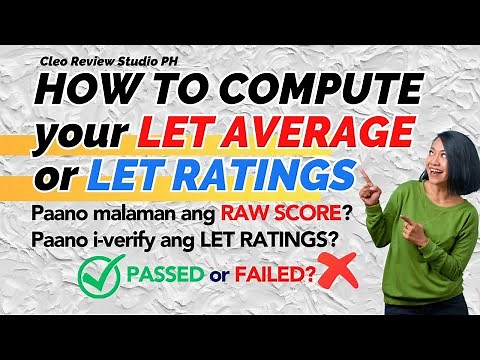 HOW TO COMPUTE LET AVERAGE | HOW TO VERIFY YOUR LET RATINGS