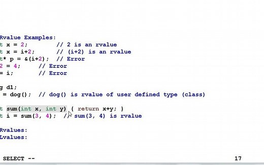 C++高级主题：左右值、移动语义、完美转发【四级听力即可】