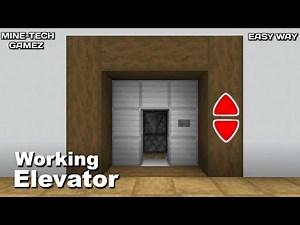 Minecraft: How to make a working Elevator (easy) // Minecraft java 1.17
